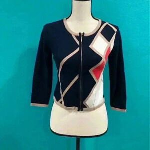 New with tags Carmen by Carmen Marc navy blue cardigan in size small